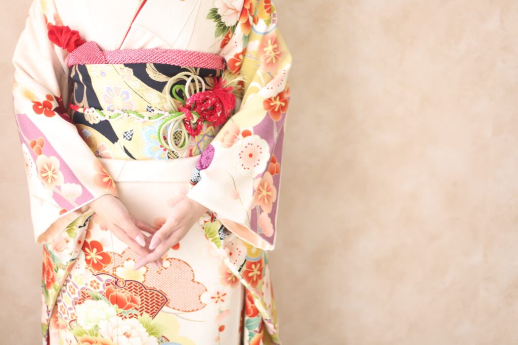 振袖レンタル(成人式)奈良市_フォトスタジオワタナベ(渡辺写真館)奈良押熊店_帯アップ姿1