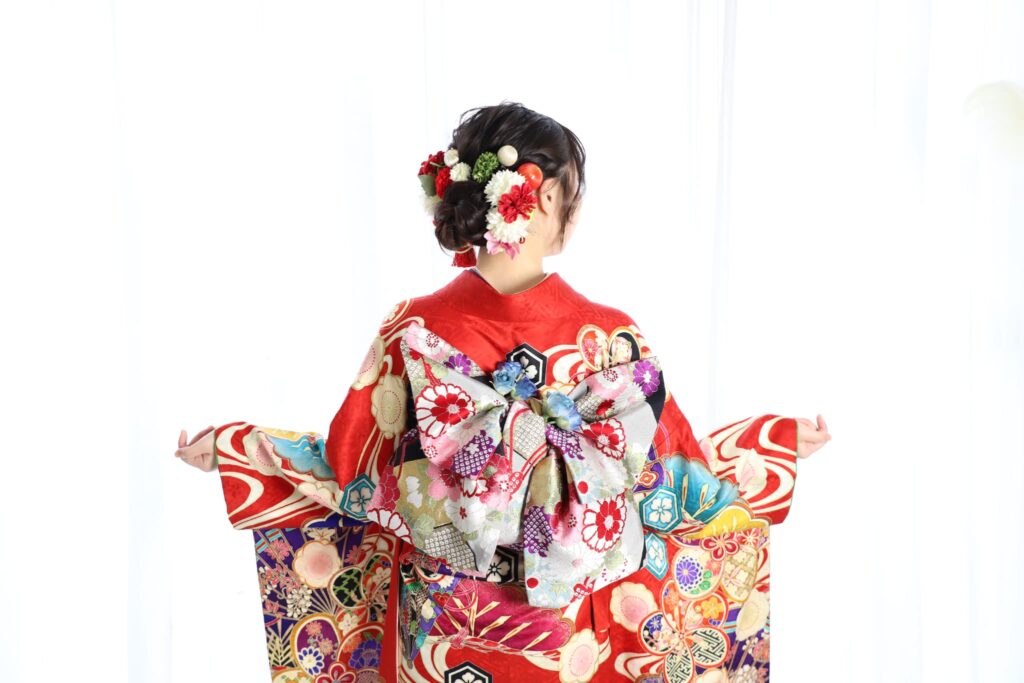 振袖レンタル(成人式)奈良市_フォトスタジオワタナベ(渡辺写真館)奈良押熊店_帯姿