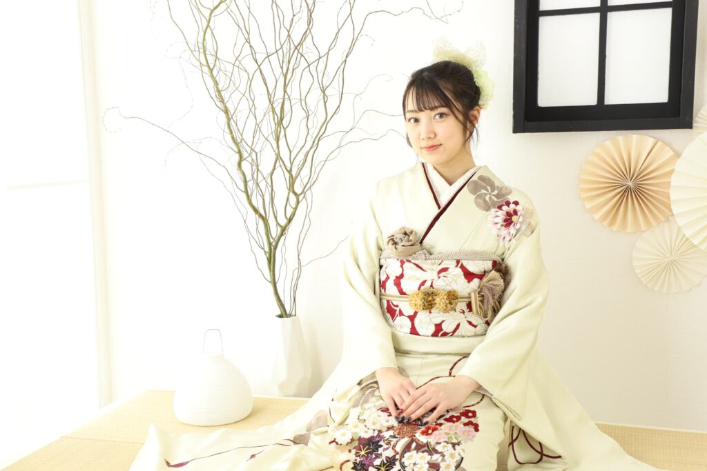 振袖レンタル(成人式)奈良市・大和郡山市・天理市・平群町_着物・振袖レンタルワタナベ 奈良 柏木店_振袖正座